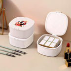 Small Hair Accessories Organizer Box For Girls Kids Teens Women, Hair clips/Ties/bands/pins/barrettes/scrunchies Organizer and Storage! (Ladybugs)