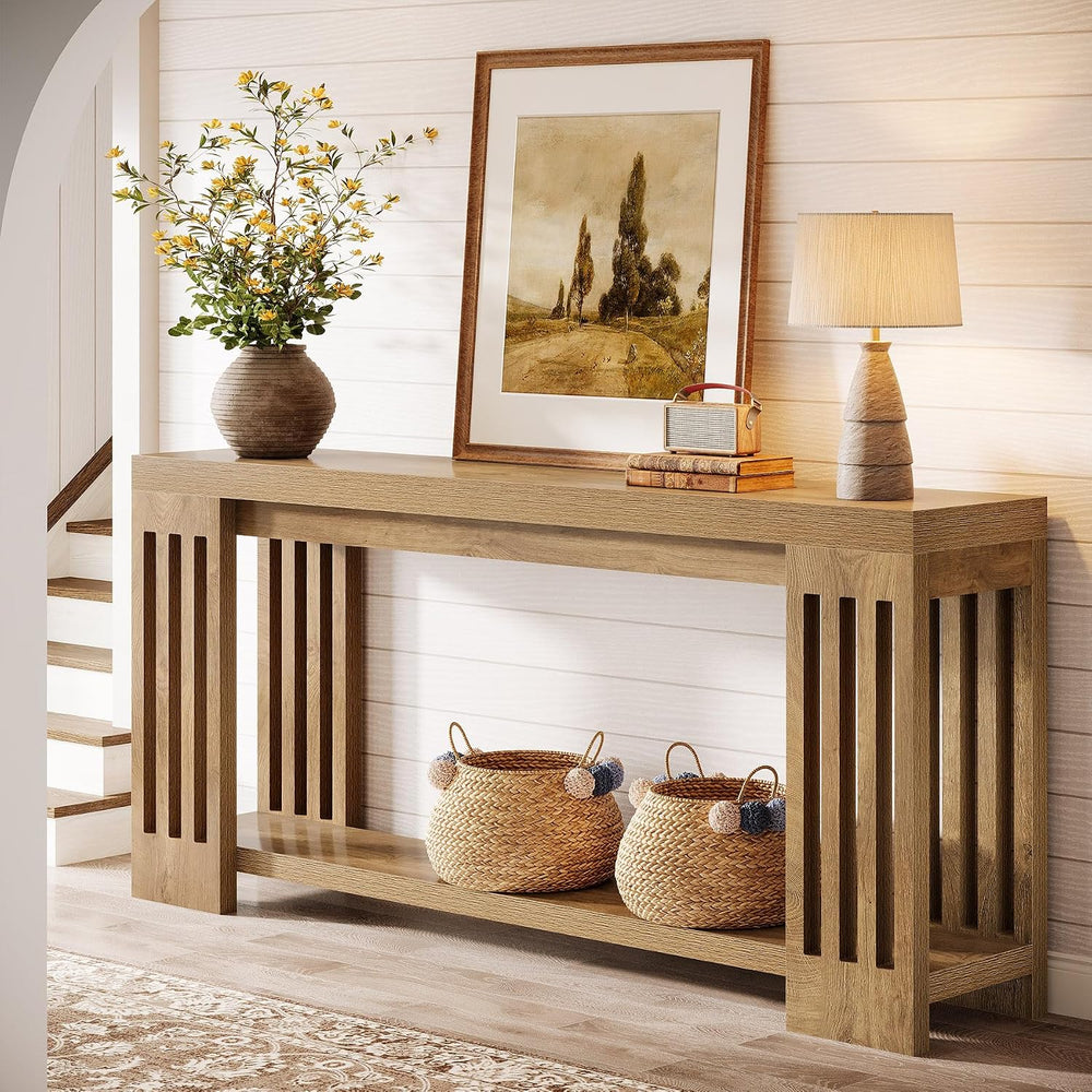 Tribesigns 70.9-Inch Extra Long Entryway Table, Farmhouse Sofa Console Table ...