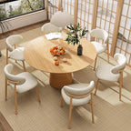 Kitchen Dining Chairs Set of 4 Modern Soft Linen Farmhouse Dining Room Chair with Metal Legs, Beige/Original