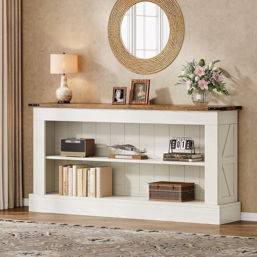 Tribesigns 63" Console Table, 3-Tier Entryway Table with Storage Shelves...