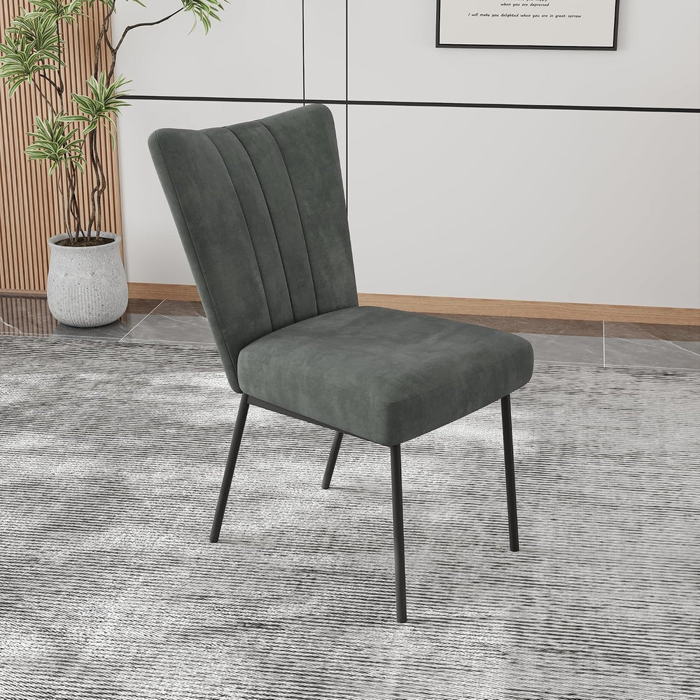 ZckyCine Dining Chairs Set of 4, Upholstered Velvet Kitchen Chairs with Thick...