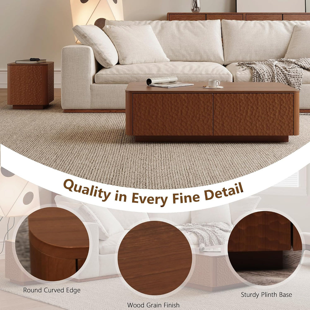 3 Piece Coffee Table Set, Coffee and End Tables Set, Rectangular Coffee Table...