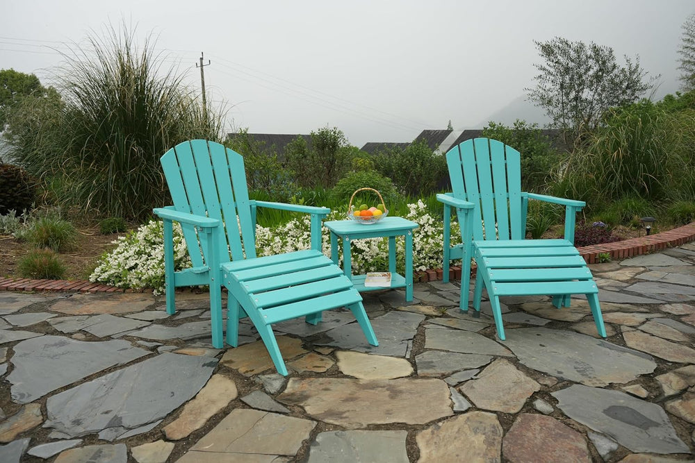 nevilywood HDPE Folding Ottoman - Adirondack Chair Footrest – Weather Resista...