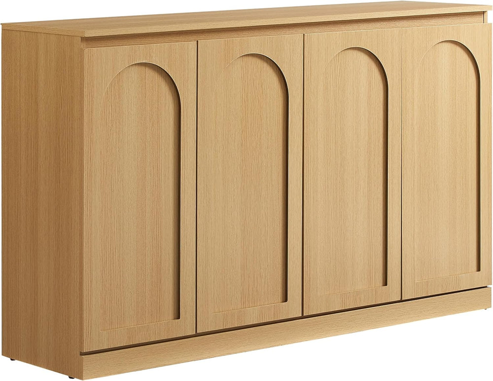 Crosley Furniture Marco Modern Sideboard Buffet Cabinet with Shelves, Dining ...