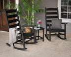 POLYWOOD® Shaker Rocking Chair Set, Slate Grey