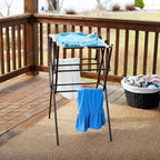 Household Essentials 5175 Collapsible Expandable Metal Clothes Drying Rack, Antique Bronze, STORAGE