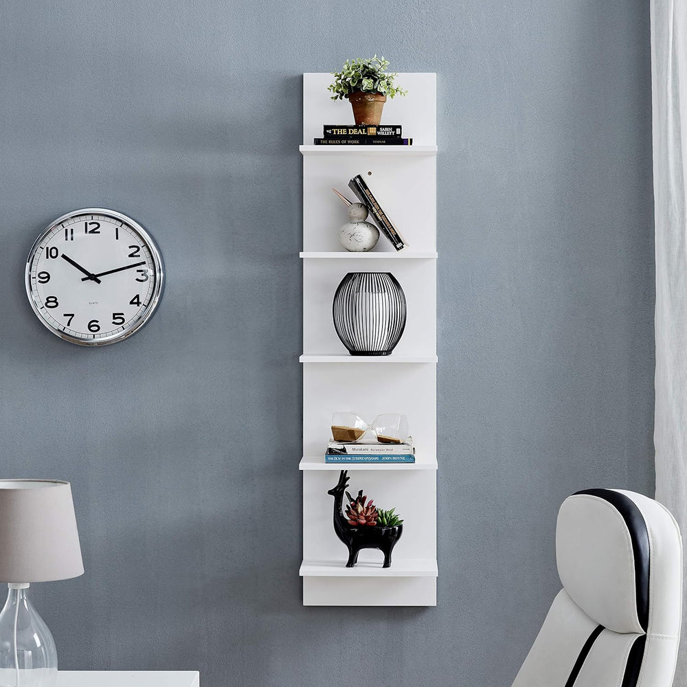 Danya B. Decorative Wall Mount Vertical Shelving Unit – Modern Column Shelves...