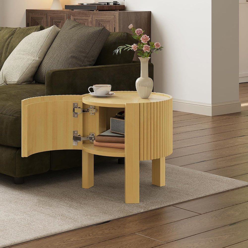 Living Room Table Set of 3 with 1 Coffee Table and 2 Side Tables | Soft-Close...