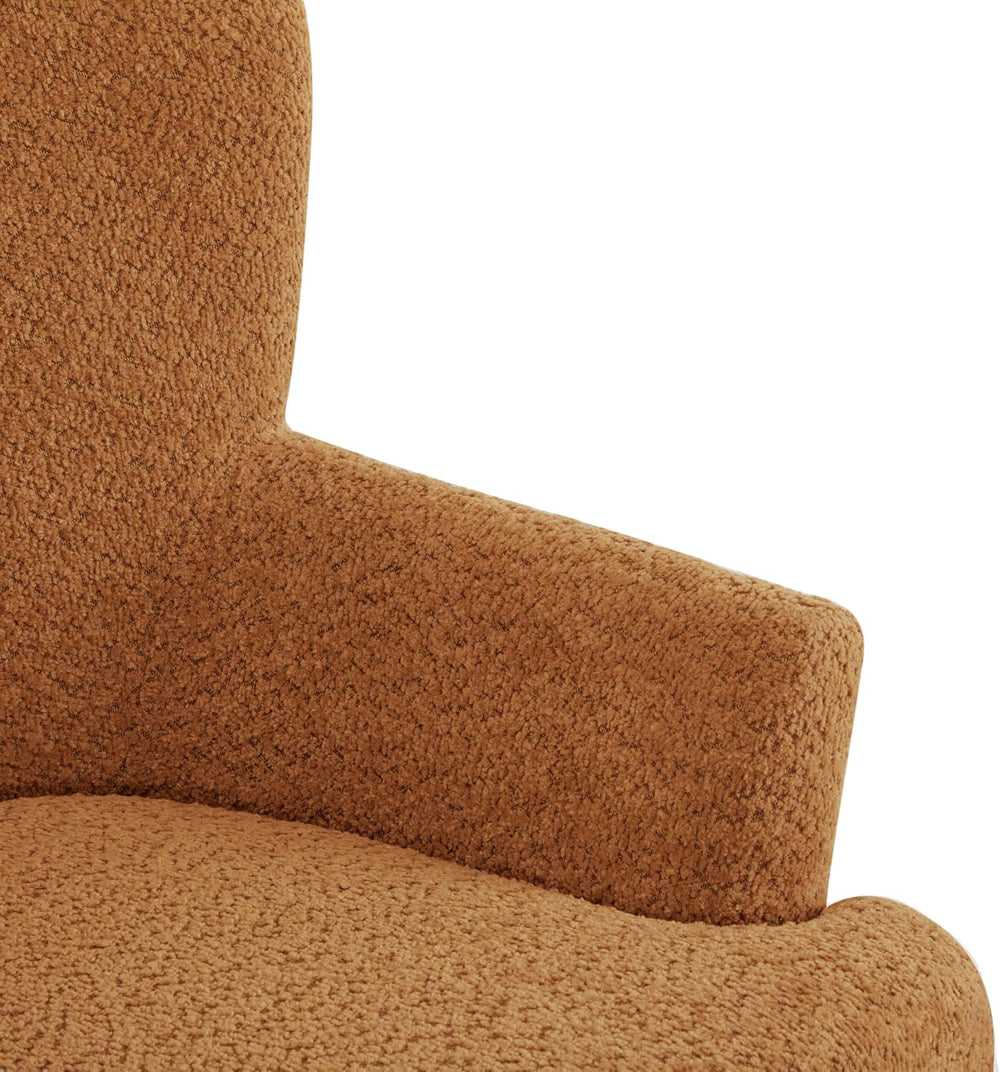Christopher Knight Home Winnie Boucle Upholstered Wingback Accent Chair and O...