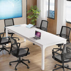 Tribesigns 6.5FT Conference Table, 78.7 Inche Rectangle Meeting Seminar Table, Large Business Tables for 6-8 People (Only Table)