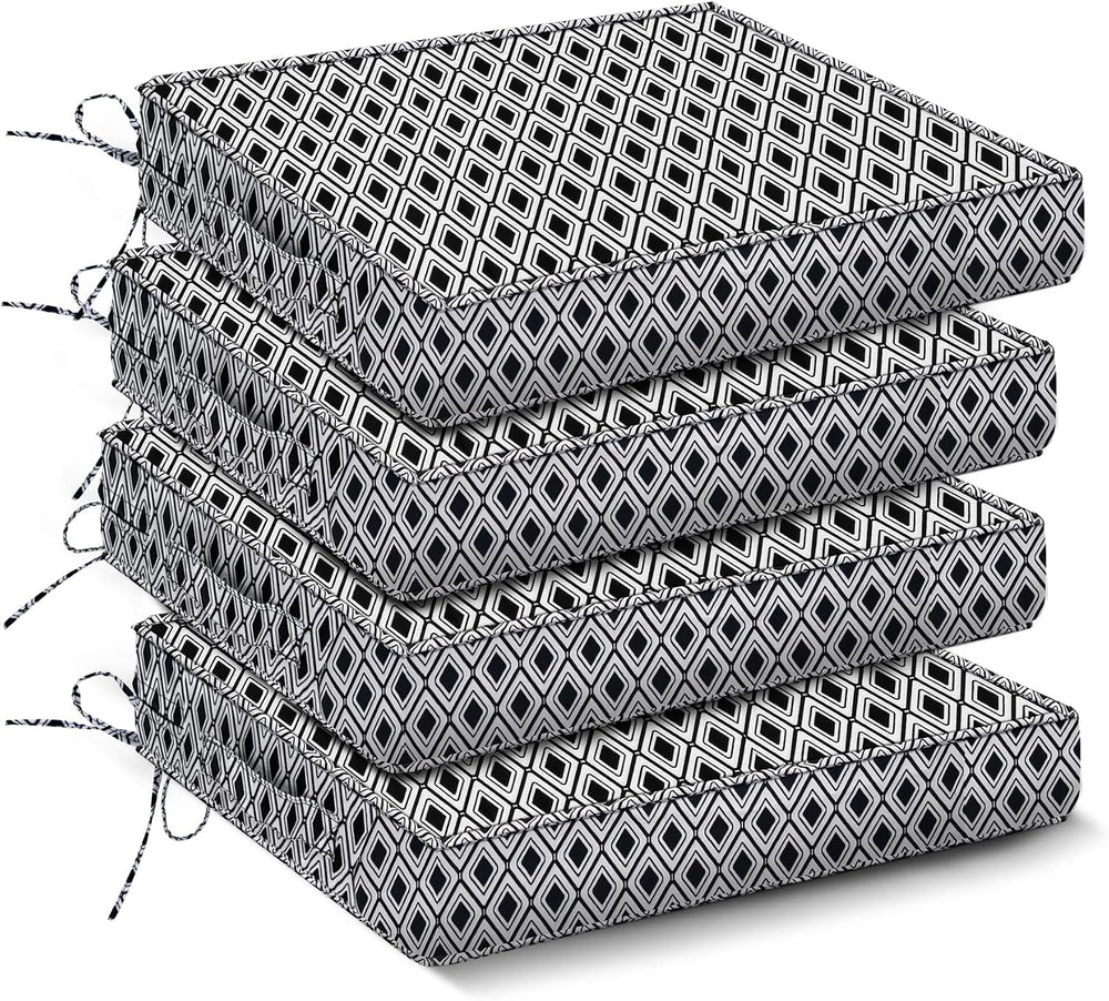 IPYNBAP Outdoor Chair Cushions Set of 4 -Waterproof Outdoor Seat Cushions for...