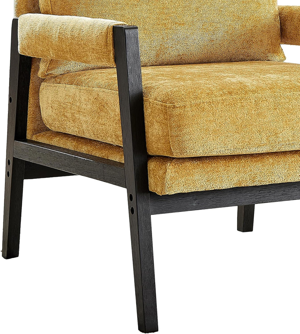 Roundhill Furniture Kelly Mid-Century Modern Chenille Upholstered Accent Armc...
