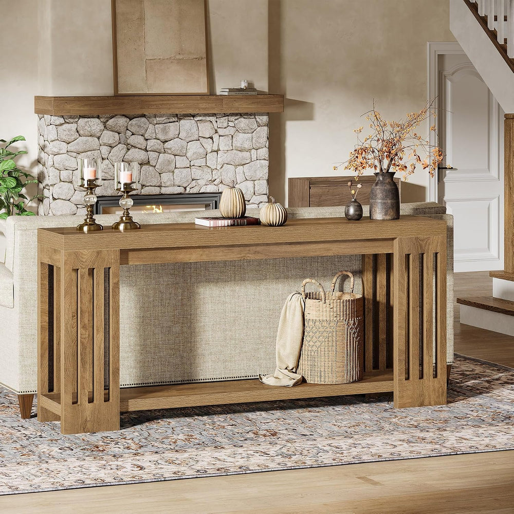 Tribesigns 70.9-Inch Extra Long Entryway Table, Farmhouse Sofa Console Table ...