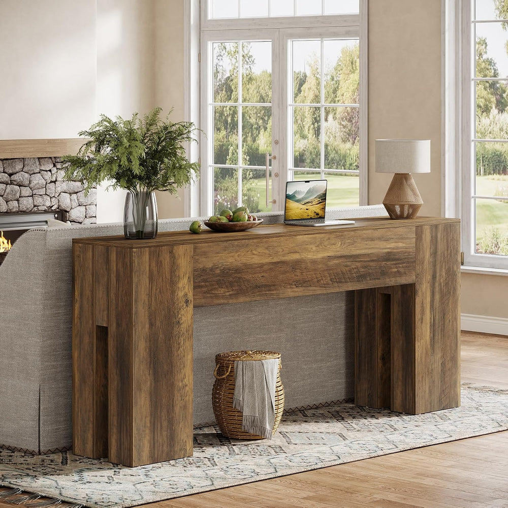 Tribesigns 71-Inch Long Console Table for Entryway, Farmhouse Sofa Console | ...