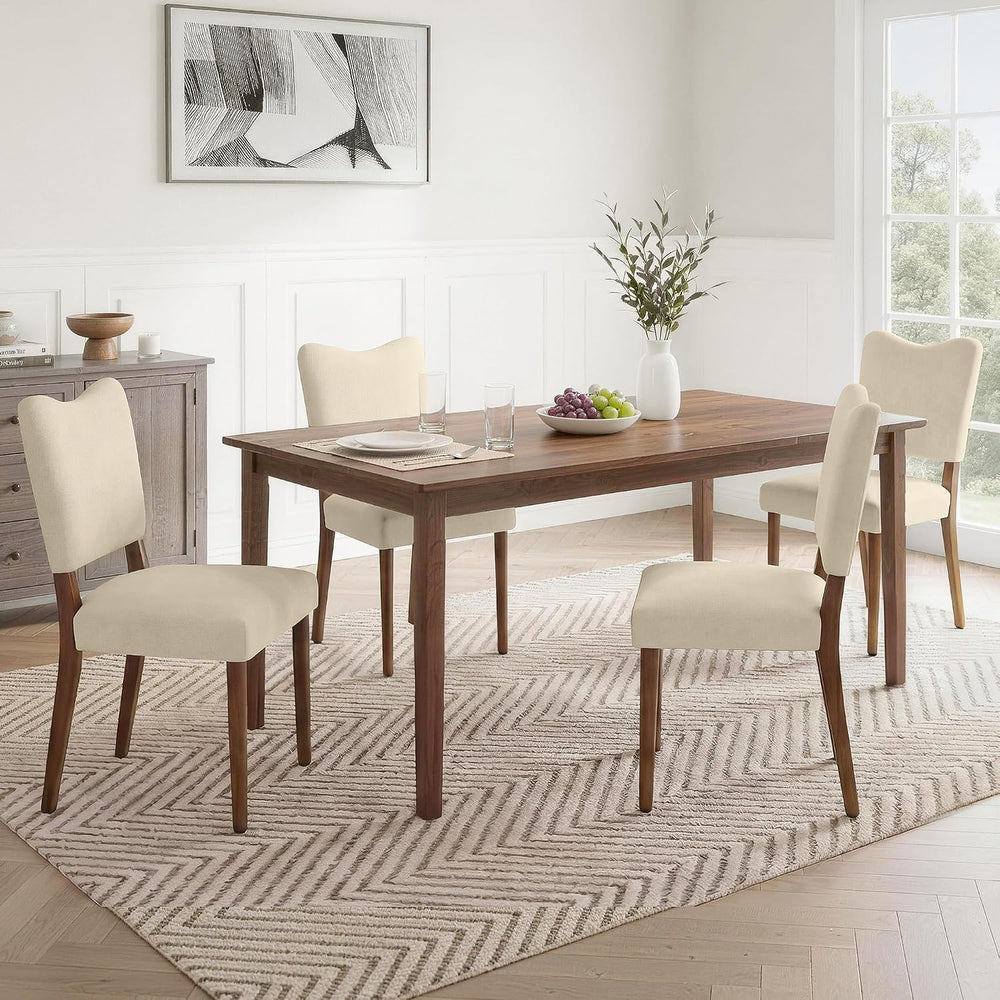 KISLOT Upholstered Dining Chairs Set of 4, Modern Velvet Kitchen Chairs with ...