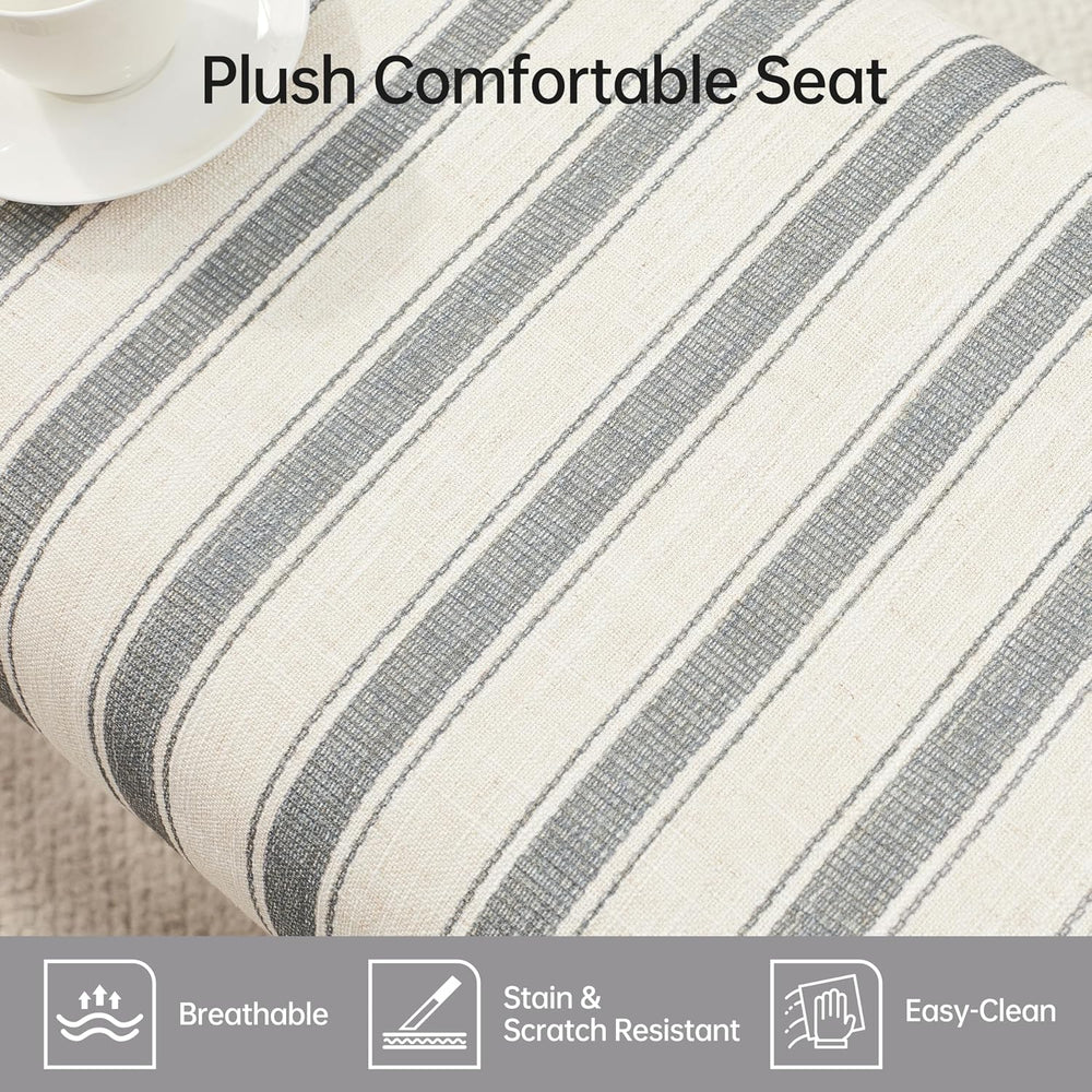 VKNOW 41" Upholstered Entryway Bench, End of Bed Bench with Cushion and ...