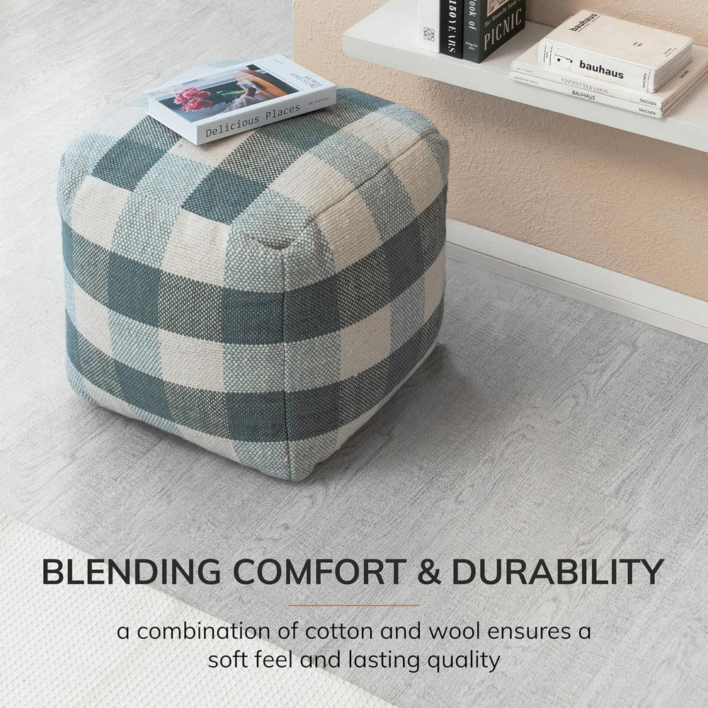 Anji Mountain 20" H x 20" W Handmade Pouf Ottoman for Living Room &...