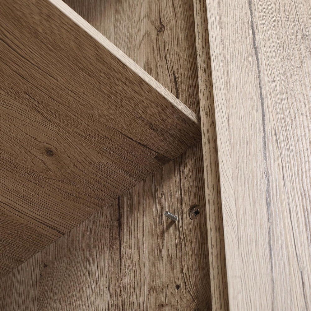 31.5" D*15.75" W*71.75" H Natural Wood Kitchen Pantry with 2 S...