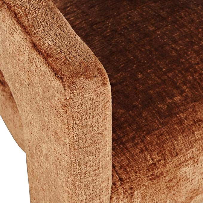 Jofran Upholstered Counter Stool with Arms – Versatile Barstools – Stylish Seating for Kitchen Dining Room or Home Bar, Rust, Single Stool