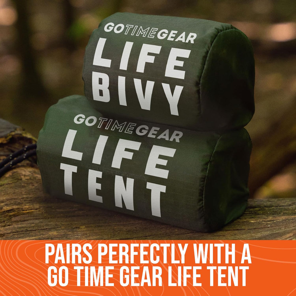 Go Time Gear Life Bivy Emergency Survival Sleeping Bag Thermal Bivy - Use as ...