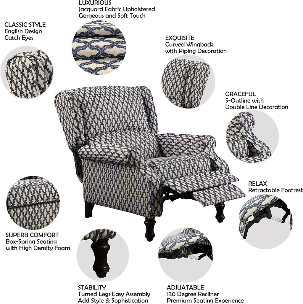 Rosevera Leavitt Living Room Chairs with Padded Seat Sleeper Comfy for bedrooms Lounge Chaise