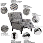Rosevera Leavitt Living Room Chairs with Padded Seat Sleeper Comfy for bedrooms Lounge Chaise