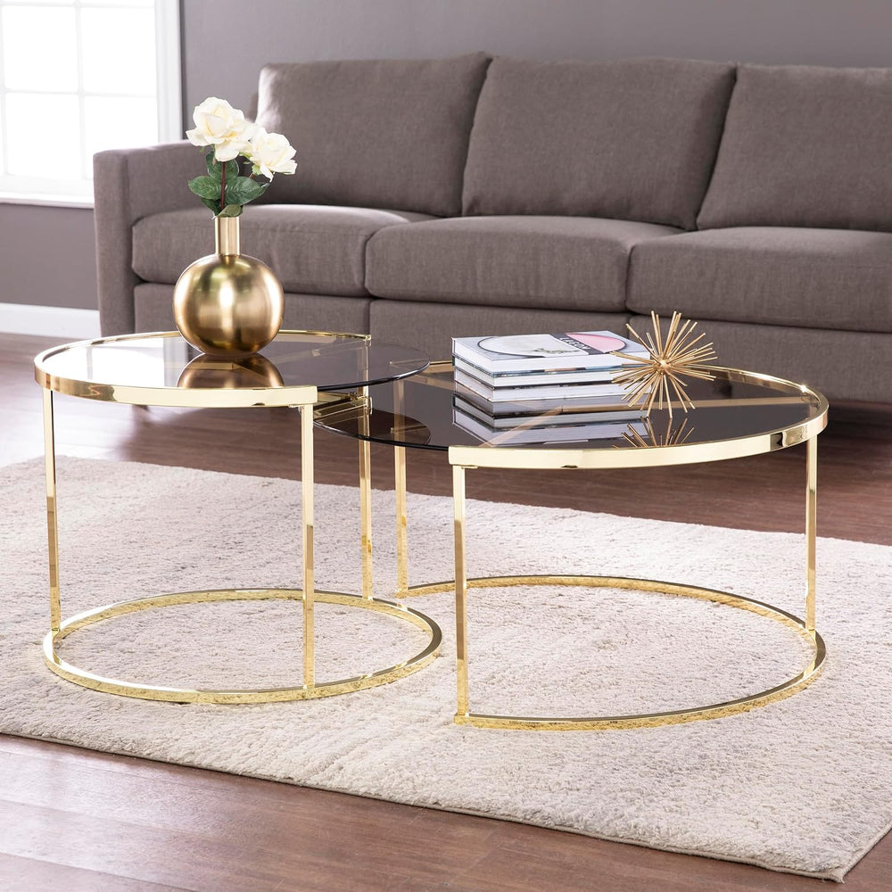 2pc Nesting Cocktail Table Set