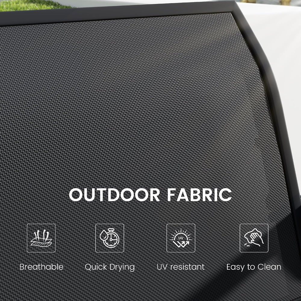 KROFEM Outdoor Glider Bench, Glider Bench for Outside Patio, Black | High Bac...