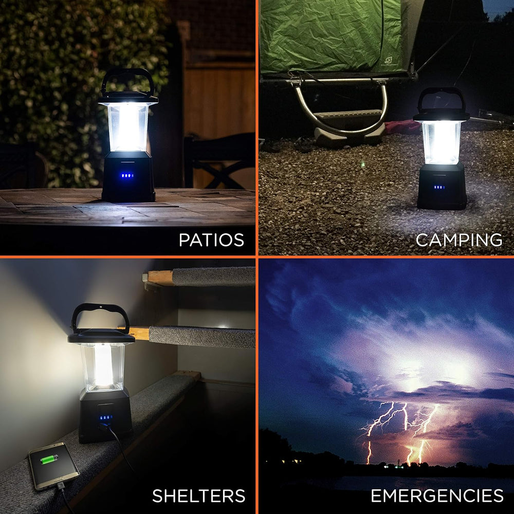 Enbrighten LED Camping Lantern, Battery Powered, Carabiner Handle, Hiking Gea...
