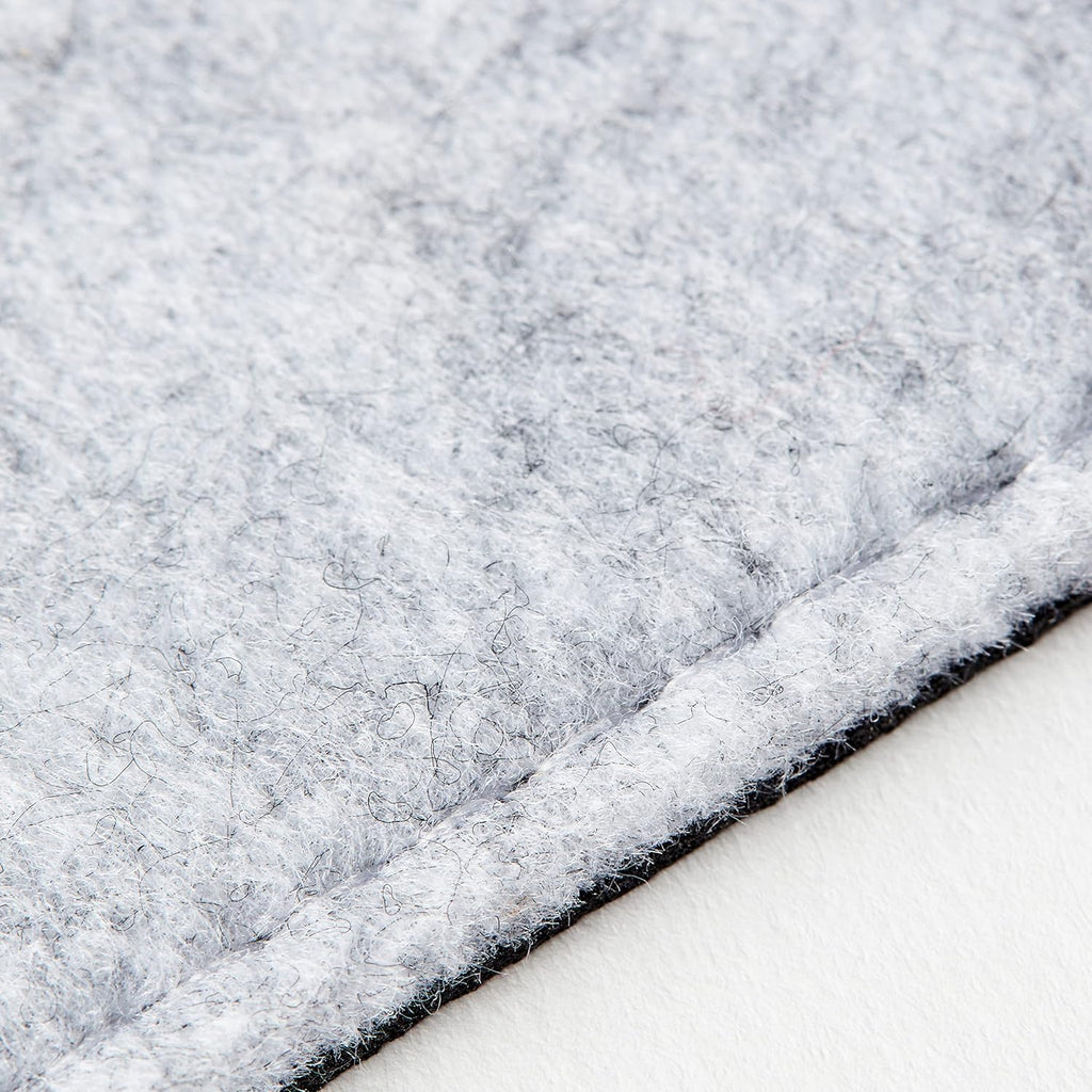 Premium Felt Desk Mat | Large 15.75" x 36" | Multifunctional Desk Pad for Home Office | Light Gray