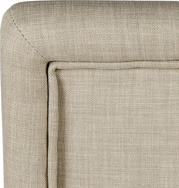 HomePop Michele Dining Chair with Nailhead Trim - Tan (Set of 2)