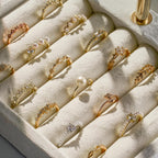 3 Tier Bracelet Holder Display - Detachable T Bar Beige Velvet Bracelet Holder, Jewelry Holder Organizer for Bracelet, Necklace, Earrings, Rings