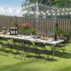 60 Pack Black Folding Chairs, Plastic Folding Chairs Outdoor Indoor, 350lb Capacity,Portable Event Chair, Lightweight Folding Chair,for Events Office Wedding Party Rental Picnic Patio