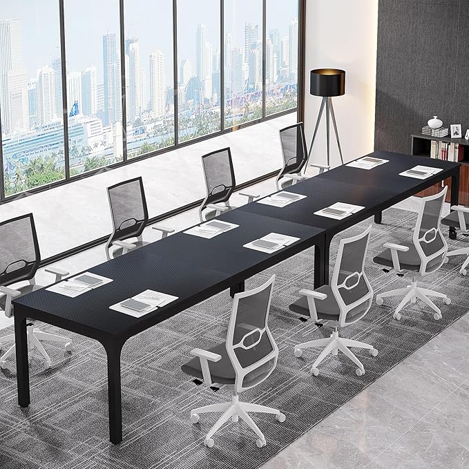 Tribesigns 6.5FT Conference Table, 78.7 Inche Rectangle Meeting Seminar Table, Large Business Tables for 6-8 People (Only Table)