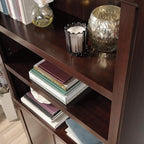 Sauder Miscellaneous Storage Bookcase With Doors/ book shelf, Select Cherry finish