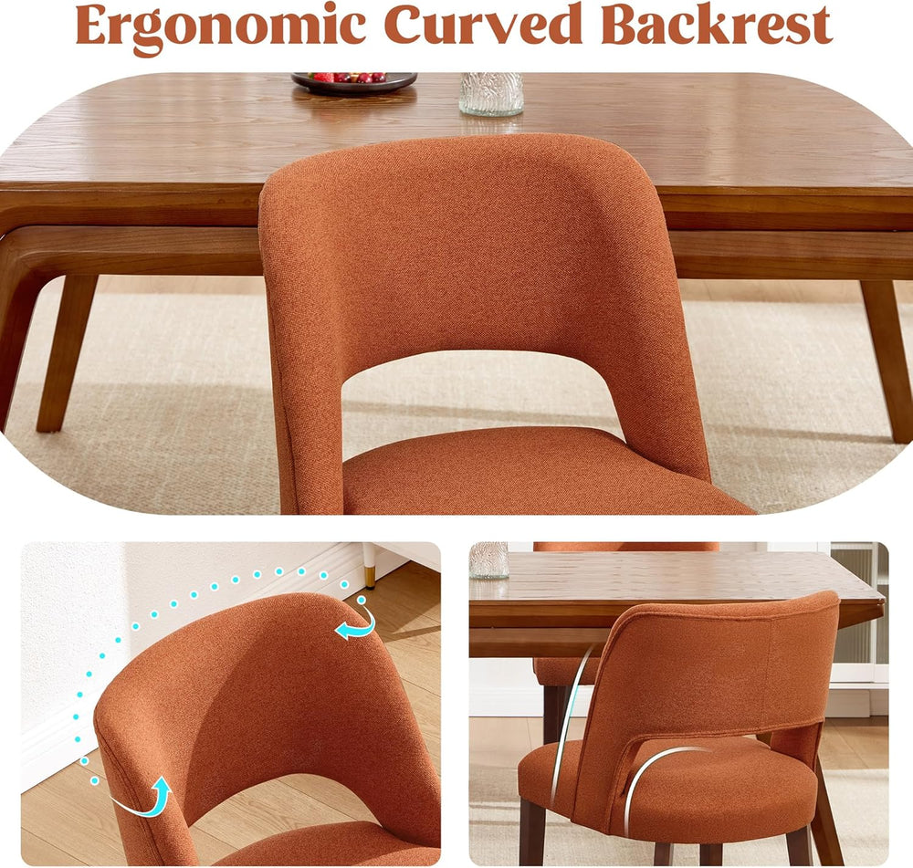 Dining Chairs Set of 4,Modern Dining Room Chairs with Thick Cushions,Upholste...