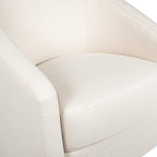 babyletto Madison Swivel Glider in Performance Natural Eco-Twill, Water Repellent & Stain Resistant, Greenguard Gold and CertiPUR-US Certified