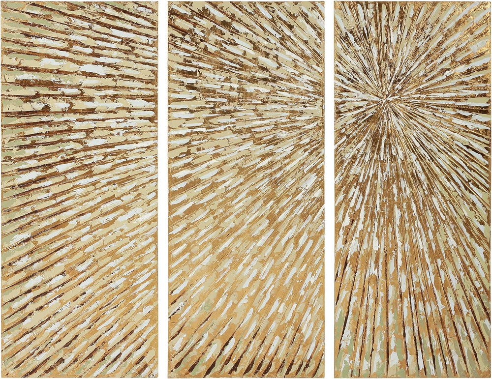 Empire Art Direct Gold Wall Art Textured Hand Painted Canvas by Martin Edward...