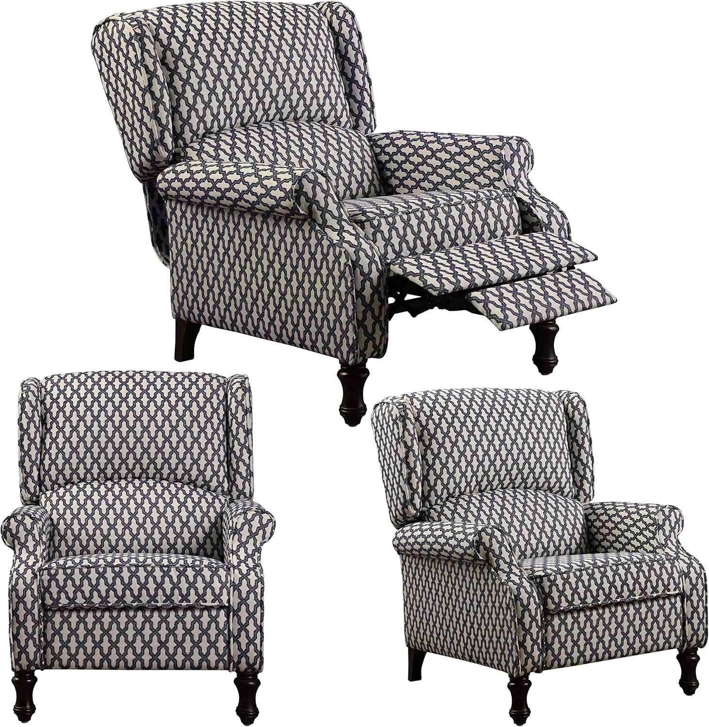 Rosevera Leavitt Living Room Chairs with Padded Seat Sleeper Comfy for bedrooms Lounge Chaise