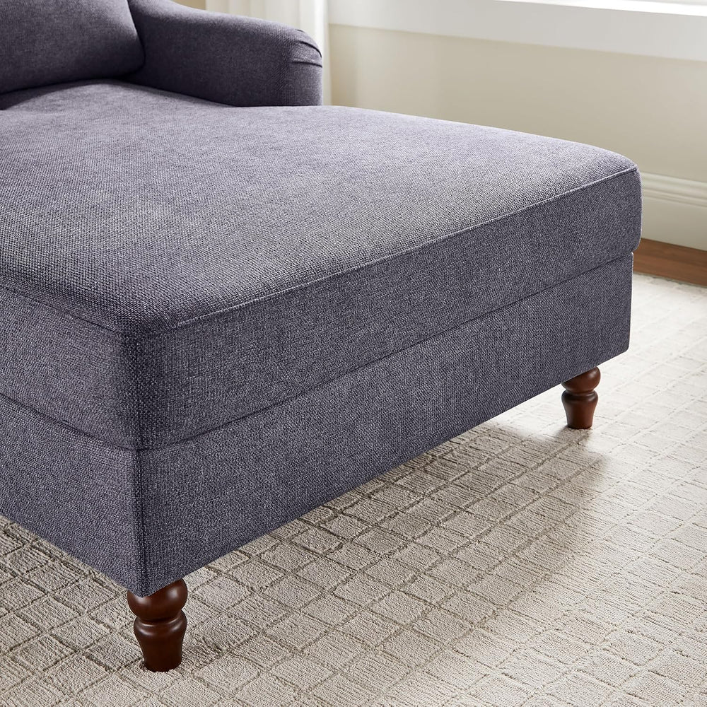 VANOMi Chaise Lounge Chair Indoor with Adjustable Backrest, Upholstered Sofa ...
