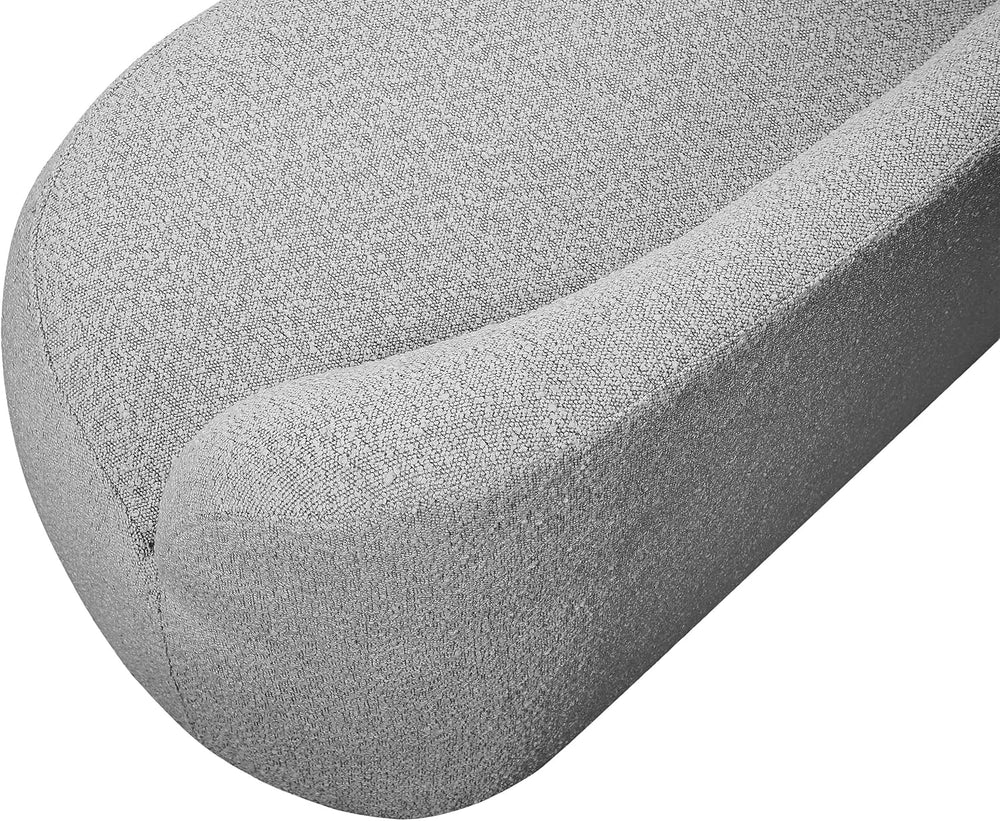 Meridian Furniture 119Grey Flair Collection Modern | Contemporary Boucle Fabr...
