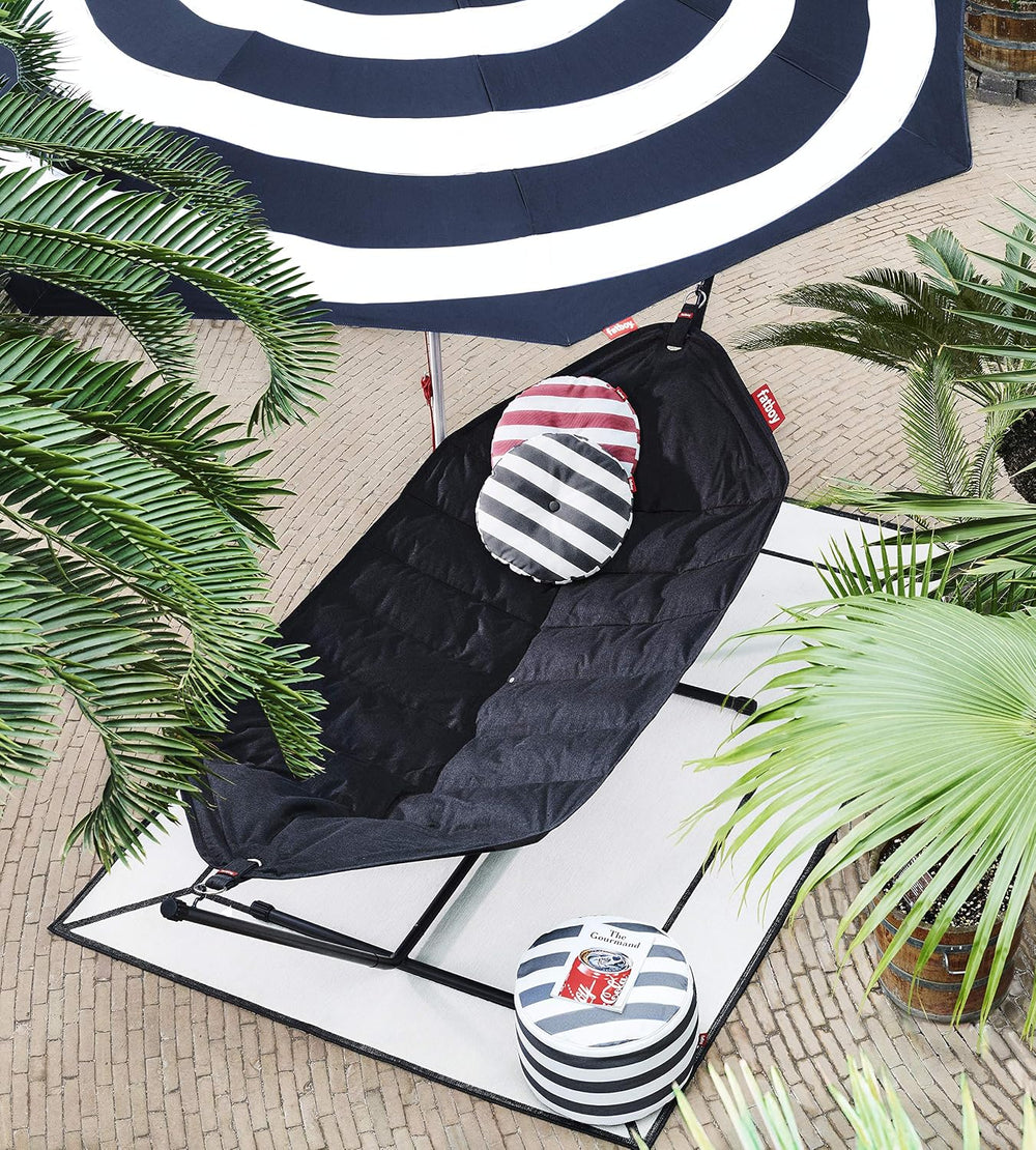 Fatboy Point Outdoor Pouf Ottoman, Dark Ocean