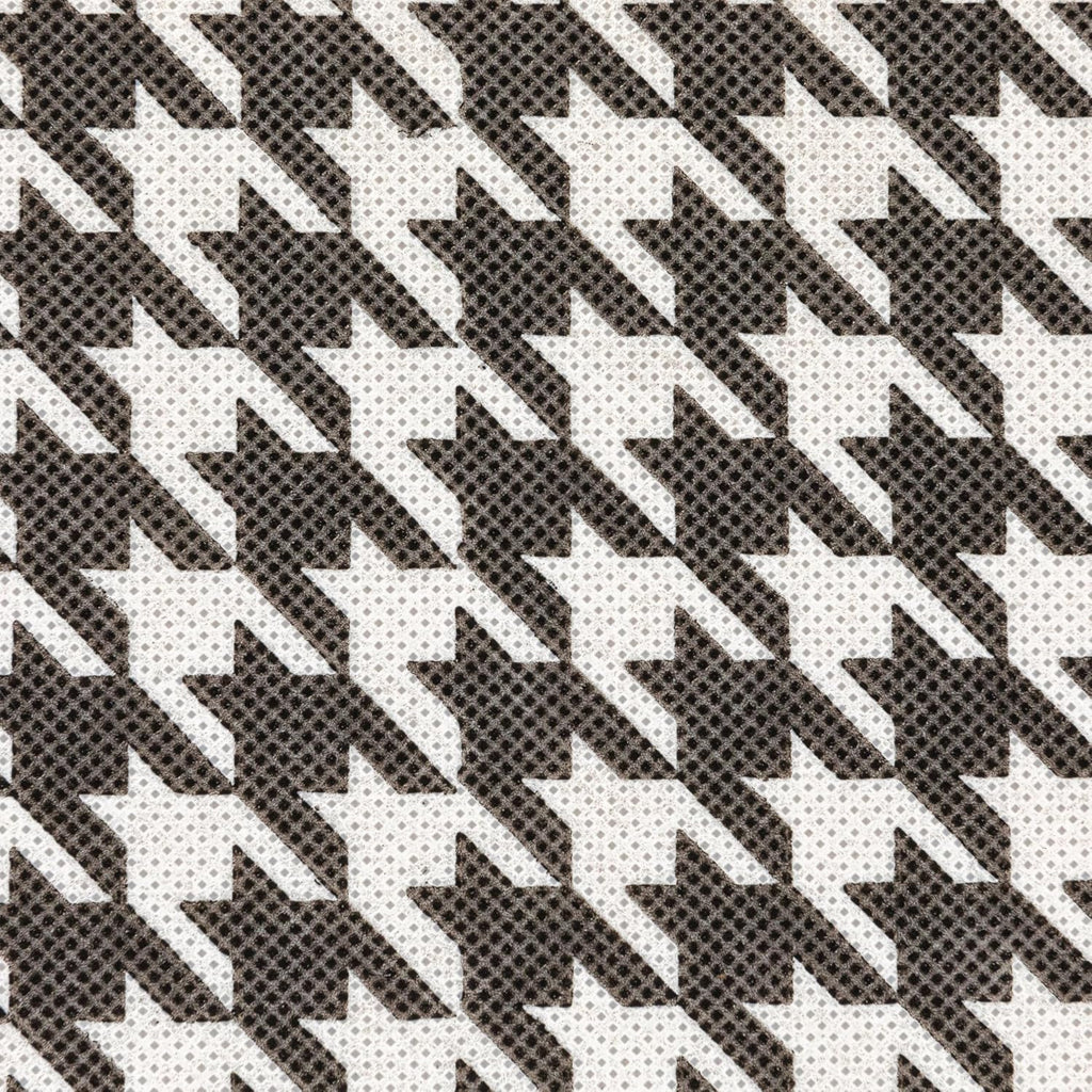 Household Essentials Fabric Storage Bins 6 Piece Set, Houndstooth White and Black (Pack of 6)