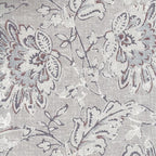 HomePop Classic Parsons Dining Chair -Gray Linen Artistic Floral Print (Set of 2)