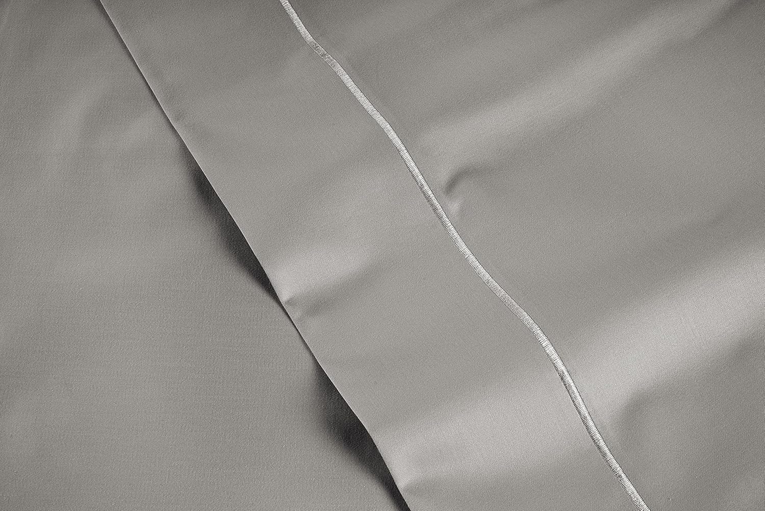 LANE LINEN Pillows Queen Size Set of 2 Soft 100% Egyptian Cotton Cool & Smooth 1000 Thread Count Pillow Cases - Silver