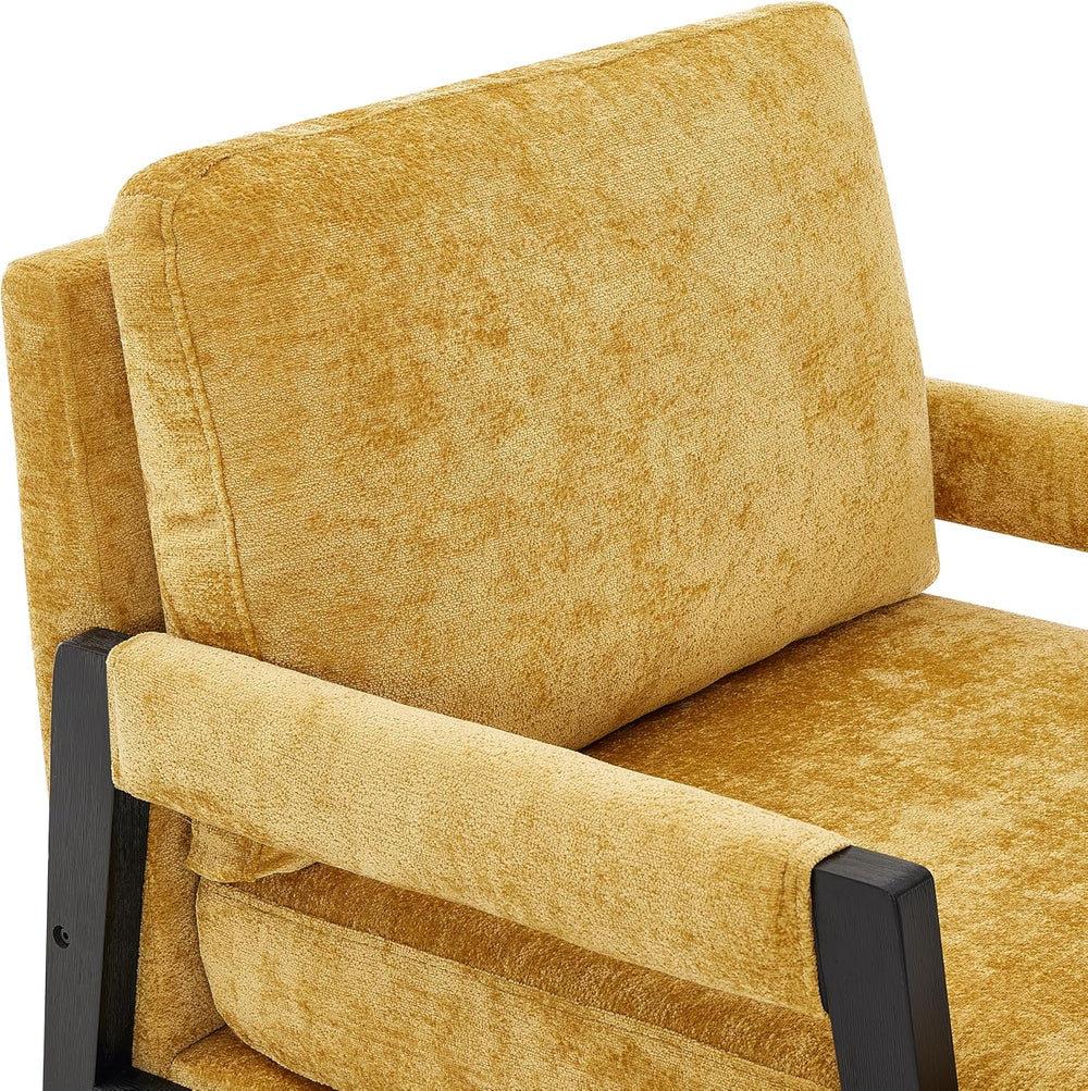 Roundhill Furniture Kelly Mid-Century Modern Chenille Upholstered Accent Armc...