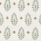 HomePop Rounded Back Upholstered Dining Chair - Sage Paisley Medallion (Single Pack)