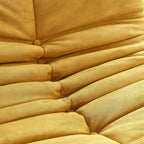 Bean Bag Chair - Corner Sofa, Fireside Chair Bean Bag Sofa Large Bean Bag Chair for Adults,Fireside Floor Couch for Living Room, Bedroom, Gaming & Office (Yellow, Single)