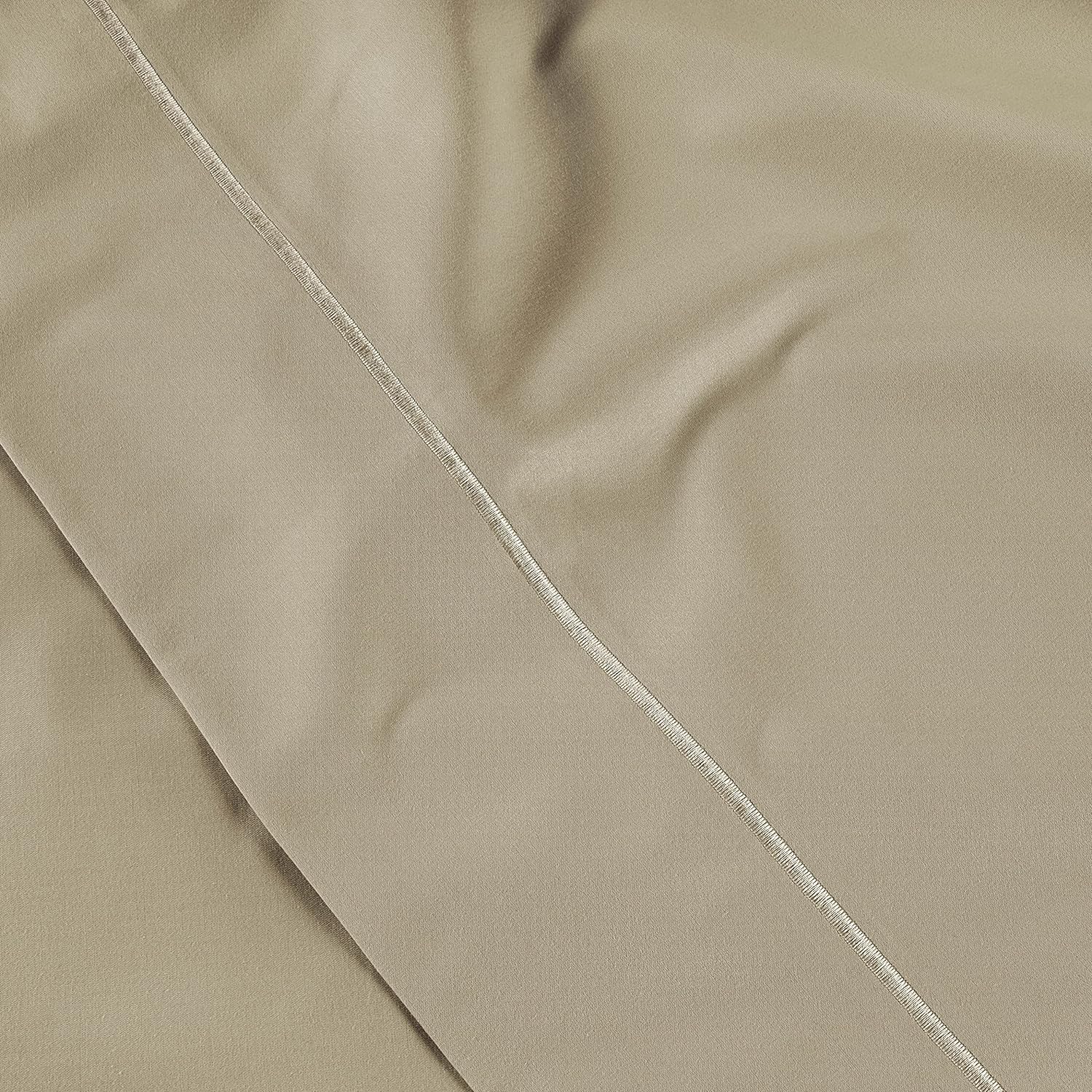 LANE LINEN Pillow Case Covers King Set of 2 100% Egyptian Cotton Sateen Soft Cool & Smooth 1000 Thread Count Cases - Linen
