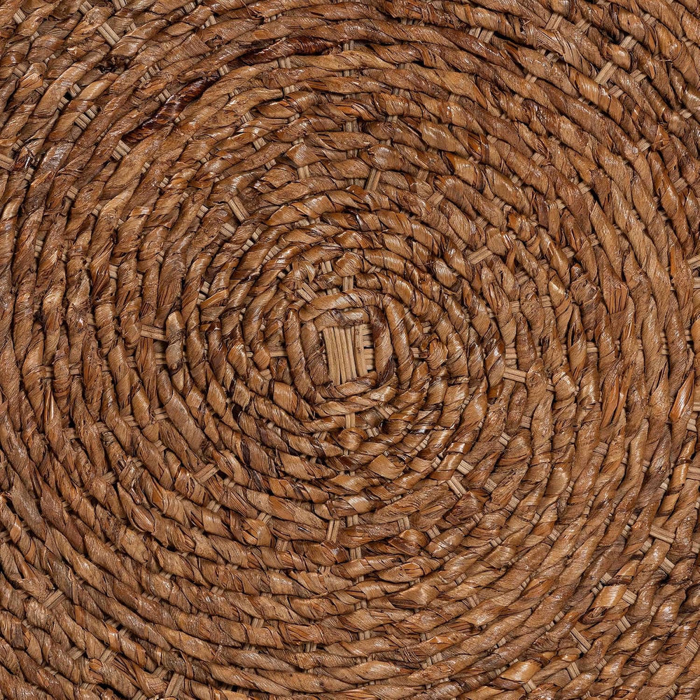 bali & pari Riau Handwoven Seagrass Coffee Table with Wooden Legs – Natur...